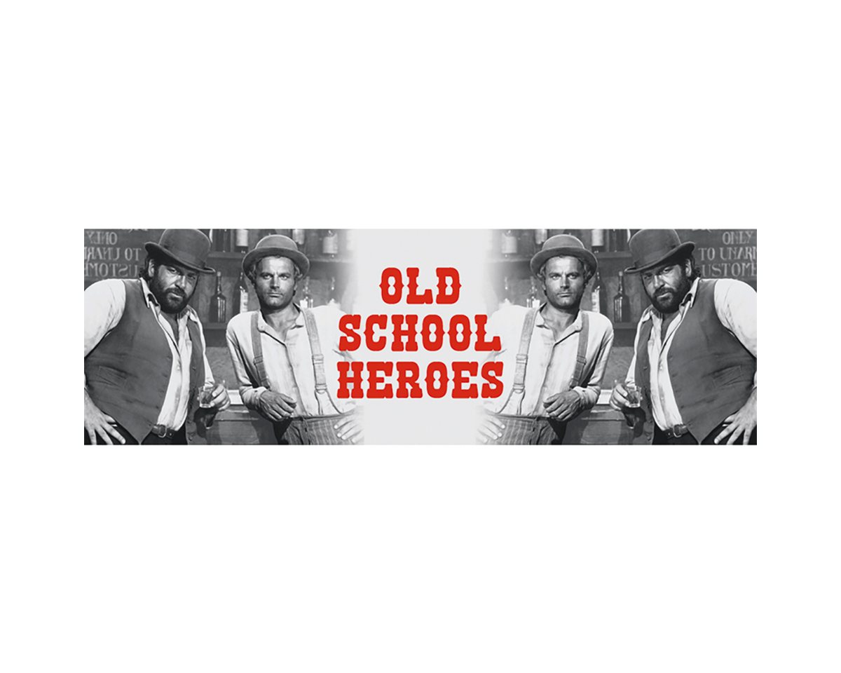 Becher Emaille Becher 0,5 L - Bud Spencer & Terence Hill - Old School Hero – Bild 2 von 2
