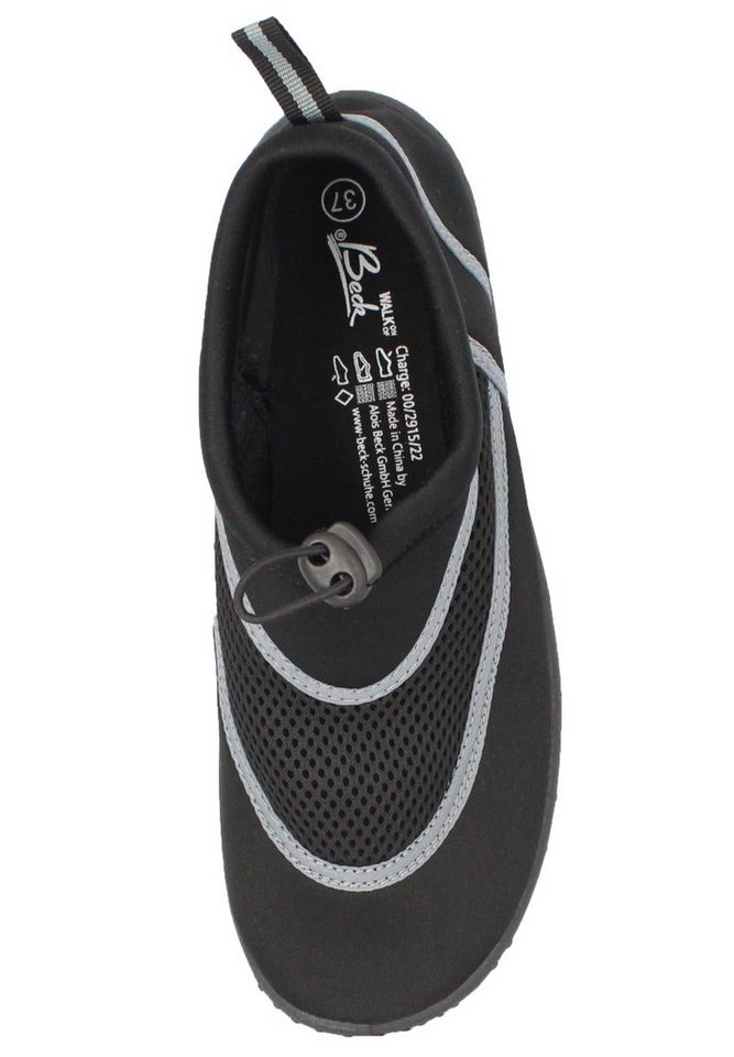 Beck Badeschuh Aqua Badeschuh (leichte, flexible, stabile Schuhe, für geschützte Füße an Pool und Strand) rutschfeste flexible Laufsohle, schnelltrocknend – Bild 2 von 5