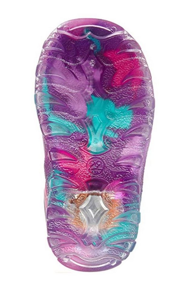 Beck Blinkender Regenstiefel Butterfly mit Warmfutter Gummistiefel (für warme Füße bei Nässe und Kälte) wasserdicht, sehr kuscheliges Warmfutter – Bild 5 von 5