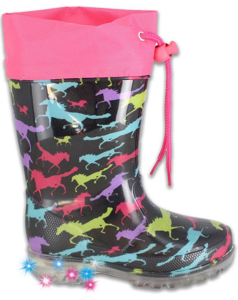 Beck Blinking Horses Gummistiefel wasserdicht, schmale Passform – Bild 4 von 5