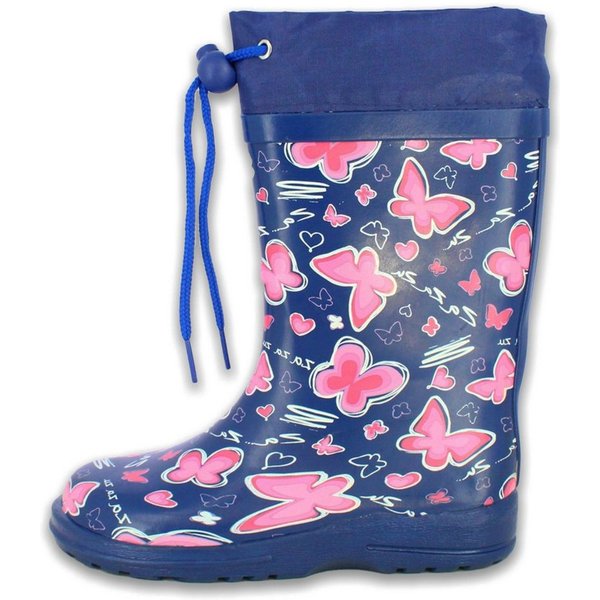 Beck Gummisitefel Blue Summer Gummistiefel (wasserdichter, schmaler Stiefel, für trockene Füße bei Regen und Matschwetter) herausnehmbare Einlegesohle, weicher 