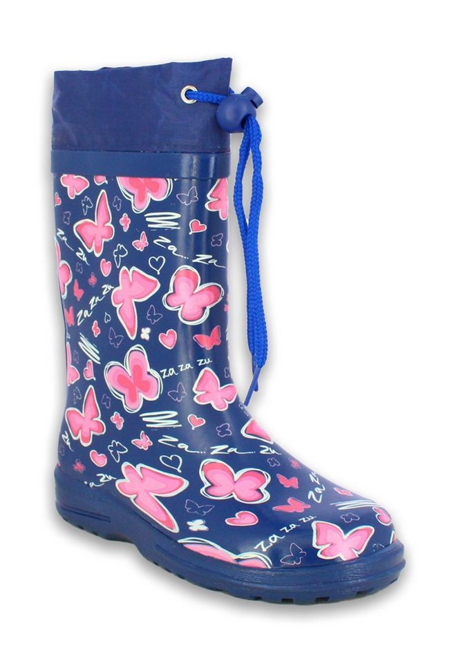 Beck Gummisitefel Blue Summer Gummistiefel (wasserdichter, schmaler Stiefel, für trockene Füße bei Regen und Matschwetter) herausnehmbare Einlegesohle, weicher  – Bild 2 von 5