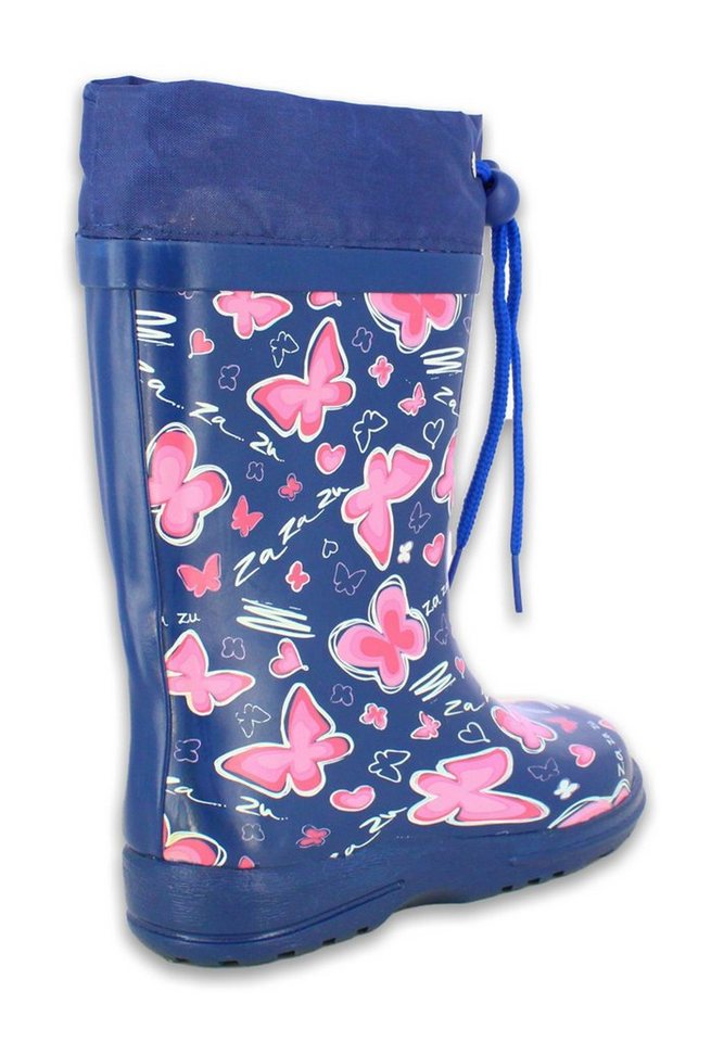Beck Gummisitefel Blue Summer Gummistiefel (wasserdichter, schmaler Stiefel, für trockene Füße bei Regen und Matschwetter) herausnehmbare Einlegesohle, weicher  – Bild 4 von 5