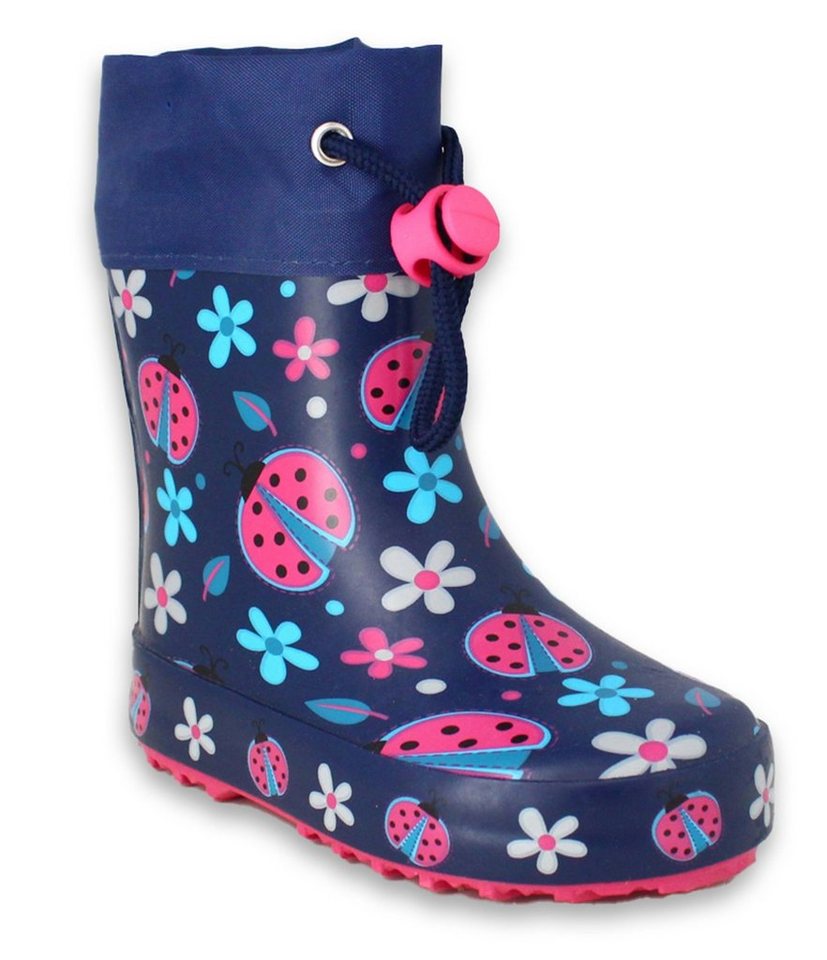 Beck Kleinkinder Gummistiefel Glückskäfer mit Warmfutter Gummistiefel (perfekt für kleinere Kinder) Wasserdicht, Aus Naturkautschuk mit sehr flexibler Laufsohle – Bild 3 von 5