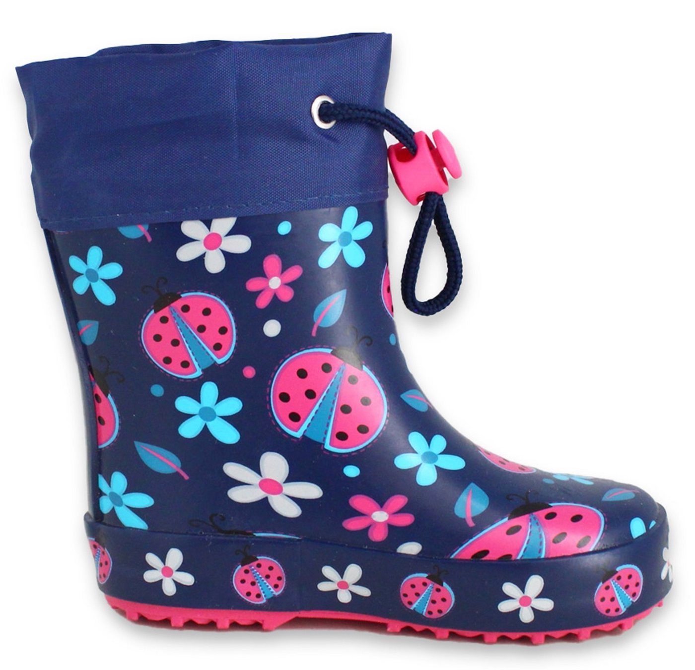 Beck Kleinkinder Gummistiefel Glückskäfer mit Warmfutter Gummistiefel (perfekt für kleinere Kinder) Wasserdicht, Aus Naturkautschuk mit sehr flexibler Laufsohle – Bild 5 von 5