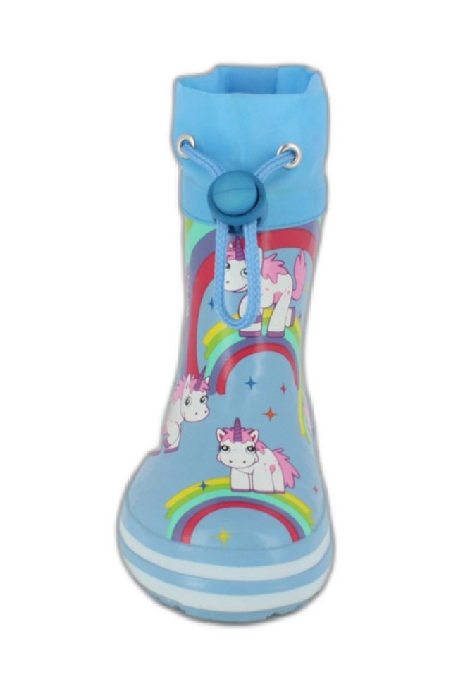Beck Kleinkinder Gummistiefel Rainbow mit Warmfutter Gummistiefel (für warme Füße bei Nässe und Kälte) leichte flexible Sohle – Bild 4 von 5