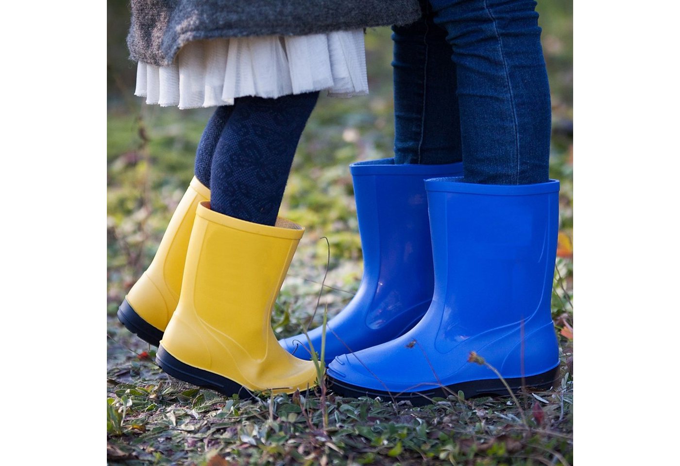 Beck Regenstiefel Basic Gummistiefel (für Mädchen und Jungen, in vielen Farben und Größen verfügbar) schmaler Schlupf-Stiefel, herausnehmbare Innensohle – Bild 2 von 5