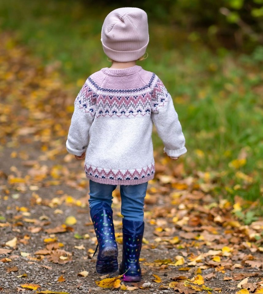 Beck Regenstiefel Blinking Hearts mit Warmfutter Gummistiefel (für Mädchen, kuscheliges Warmfutter, für warme Füße bei Nässe und Kälte) wasserdicht, Blinksohlen – Bild 4 von 5