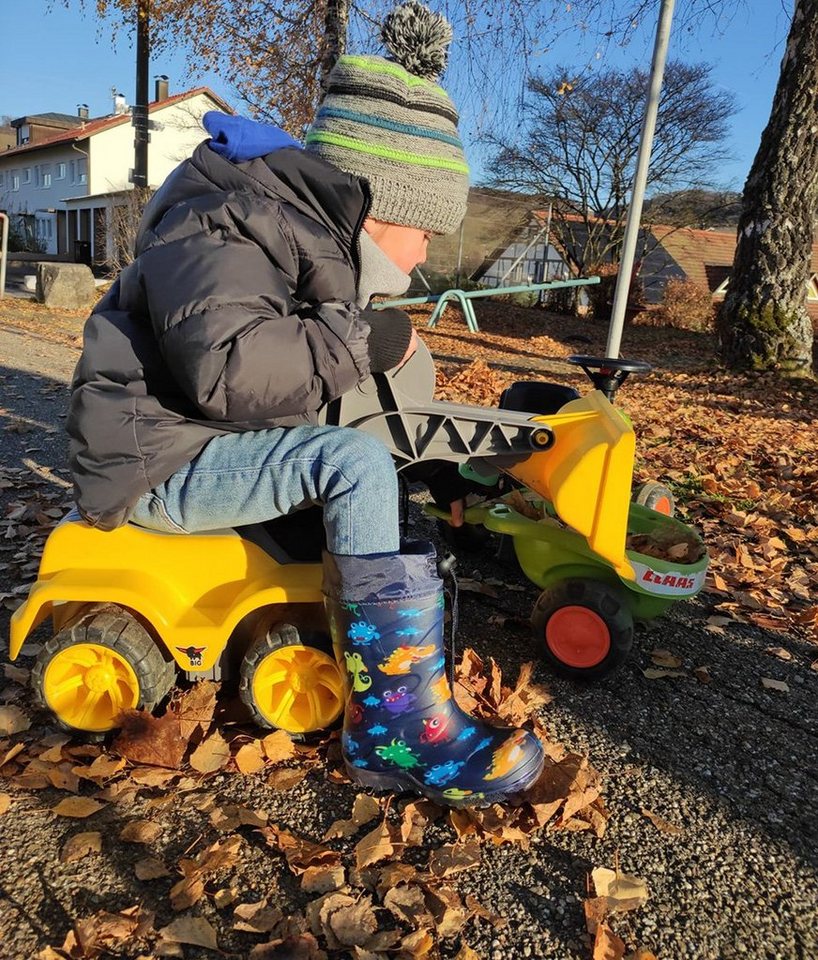 Beck Regenstiefel Blinking Monsters mit Warmfutter Gummistiefel (für Jungen, für warme Füße bei Nässe und Kälte) wasserdicht, sehr kuscheliges Warmfutter – Bild 2 von 5