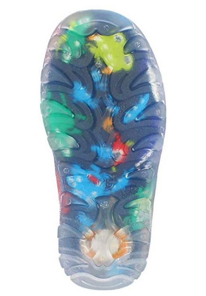 Beck Regenstiefel Blinking Monsters mit Warmfutter Gummistiefel (für Jungen, für warme Füße bei Nässe und Kälte) wasserdicht, sehr kuscheliges Warmfutter – Bild 5 von 5