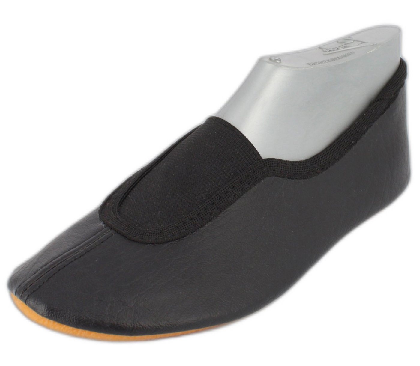 Beck Schläppchen aus Kunstleder mit Ristgummi, Gummisohle Gymnastikschuh (sehr robuste Materialien, für Sport, Kita oder als Hausschuhe geeignet) rutschfeste La – Bild 2 von 5