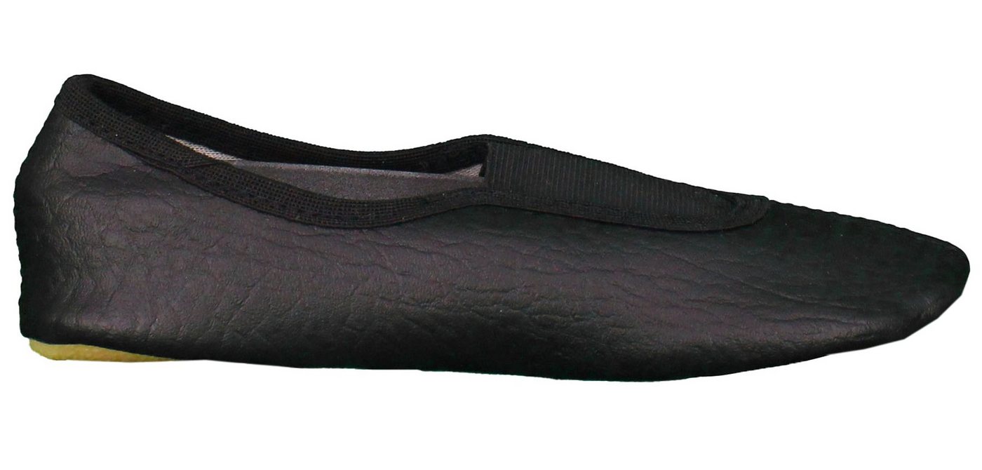 Beck Schläppchen aus Kunstleder mit Ristgummi, Gummisohle Gymnastikschuh (sehr robuste Materialien, für Sport, Kita oder als Hausschuhe geeignet) rutschfeste La – Bild 4 von 5