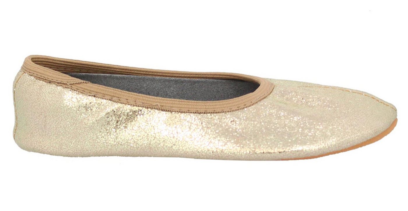Beck Schläppchen Basic Glitzer Gymnastikschuh (bis Gr. 42 erhältlich, für Sport und Zuhause) mit rutschfester Gummi-Laufsohle – Bild 4 von 5