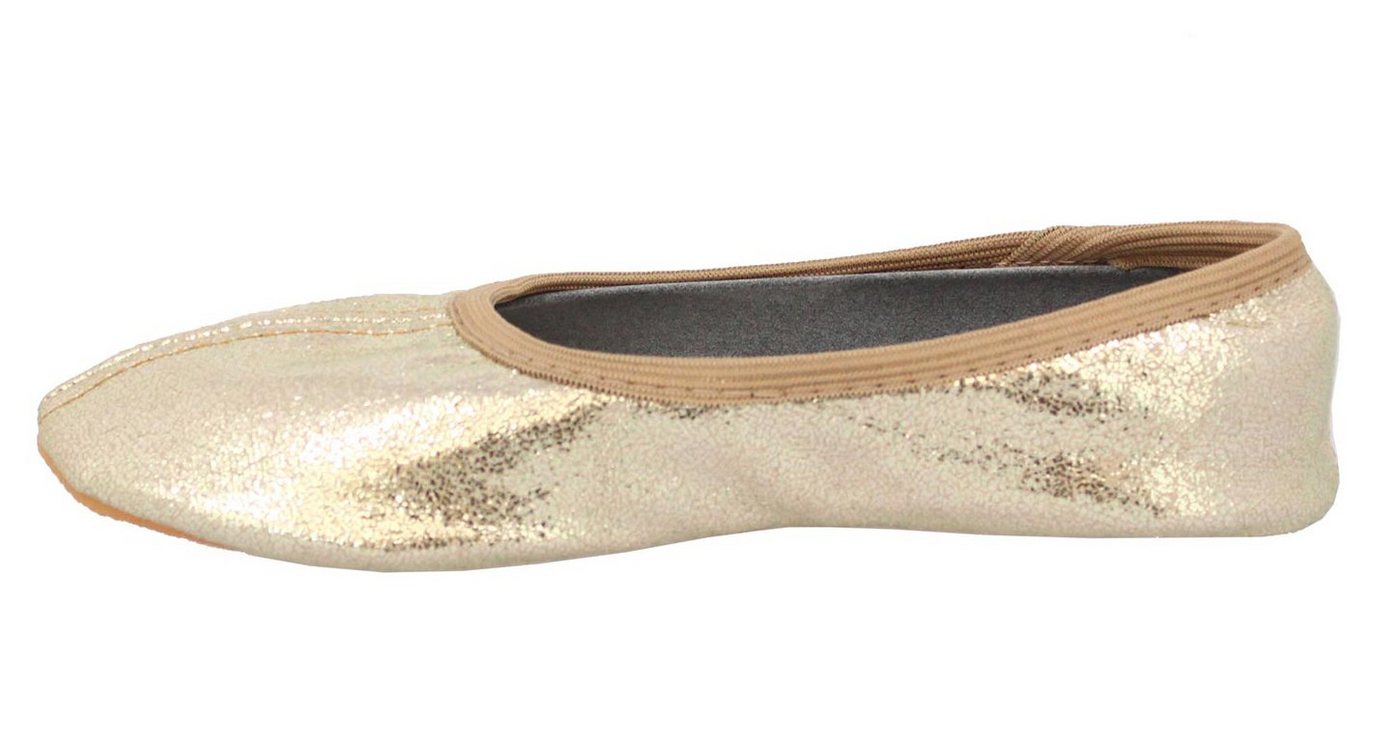 Beck Schläppchen Basic Glitzer Gymnastikschuh (bis Gr. 42 erhältlich, für Sport und Zuhause) mit rutschfester Gummi-Laufsohle – Bild 5 von 5