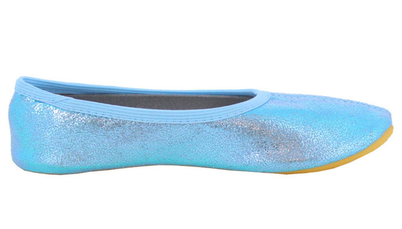 Beck Schläppchen Basic Glitzer Gymnastikschuh (bis Gr. 42 erhältlich, für Sport und Zuhause) mit rutschfester Gummi-Laufsohle – Bild 4 von 5
