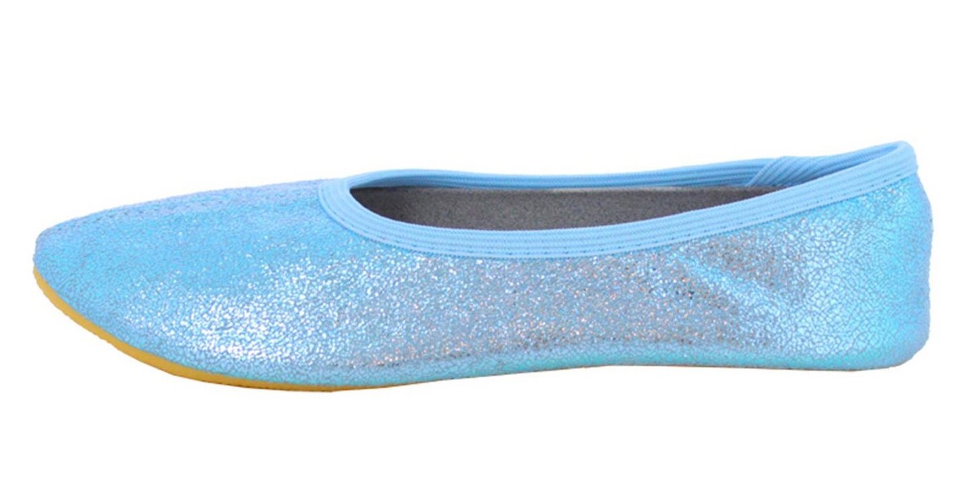 Beck Schläppchen Basic Glitzer Gymnastikschuh (bis Gr. 42 erhältlich, für Sport und Zuhause) mit rutschfester Gummi-Laufsohle – Bild 5 von 5