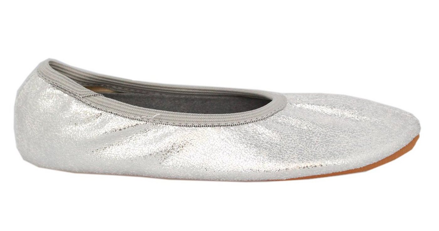 Beck Schläppchen Basic Glitzer Gymnastikschuh (bis Gr. 42 erhältlich, für Sport und Zuhause) mit rutschfester Gummi-Laufsohle – Bild 4 von 5