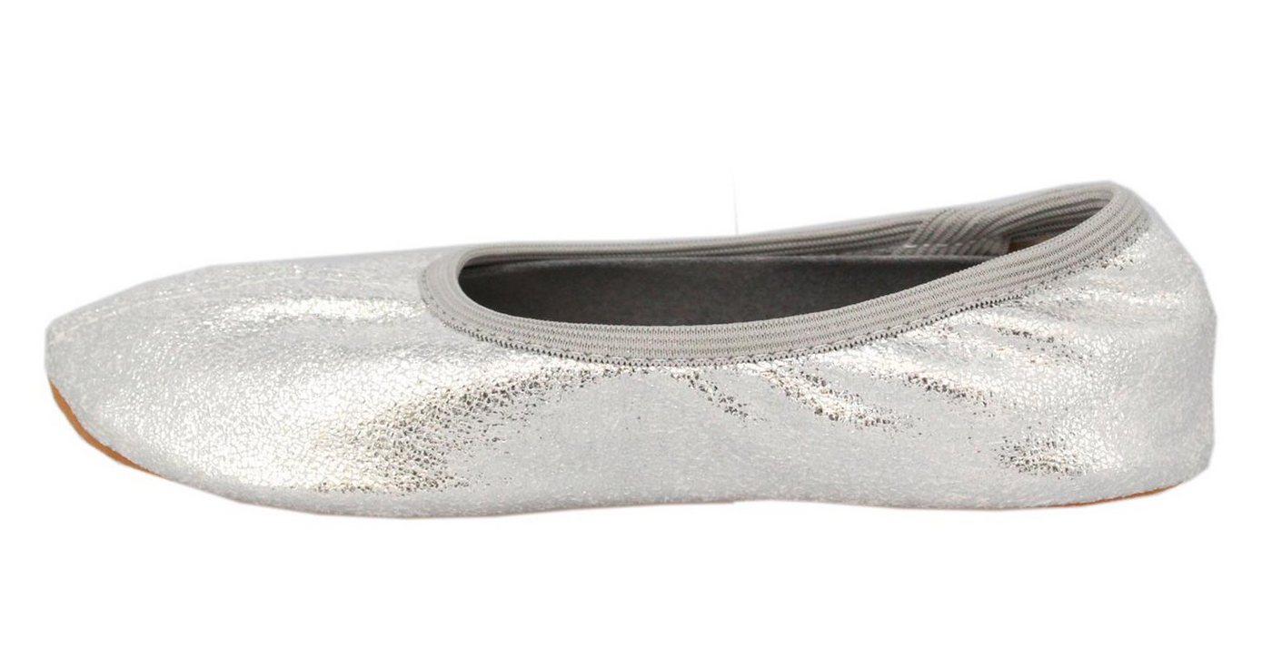 Beck Schläppchen Basic Glitzer Gymnastikschuh (bis Gr. 42 erhältlich, für Sport und Zuhause) mit rutschfester Gummi-Laufsohle – Bild 5 von 5