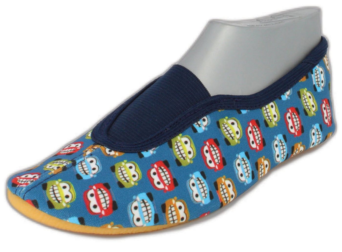 Beck Schläppchen Buzzer mit Ristgummi Gymnastikschuh (Barfußschuhe, für schmale Füße und kleine Kinder besonders geeignet, ab Gr. 18/19 verfügbar) atmungsaktive – Bild 2 von 5