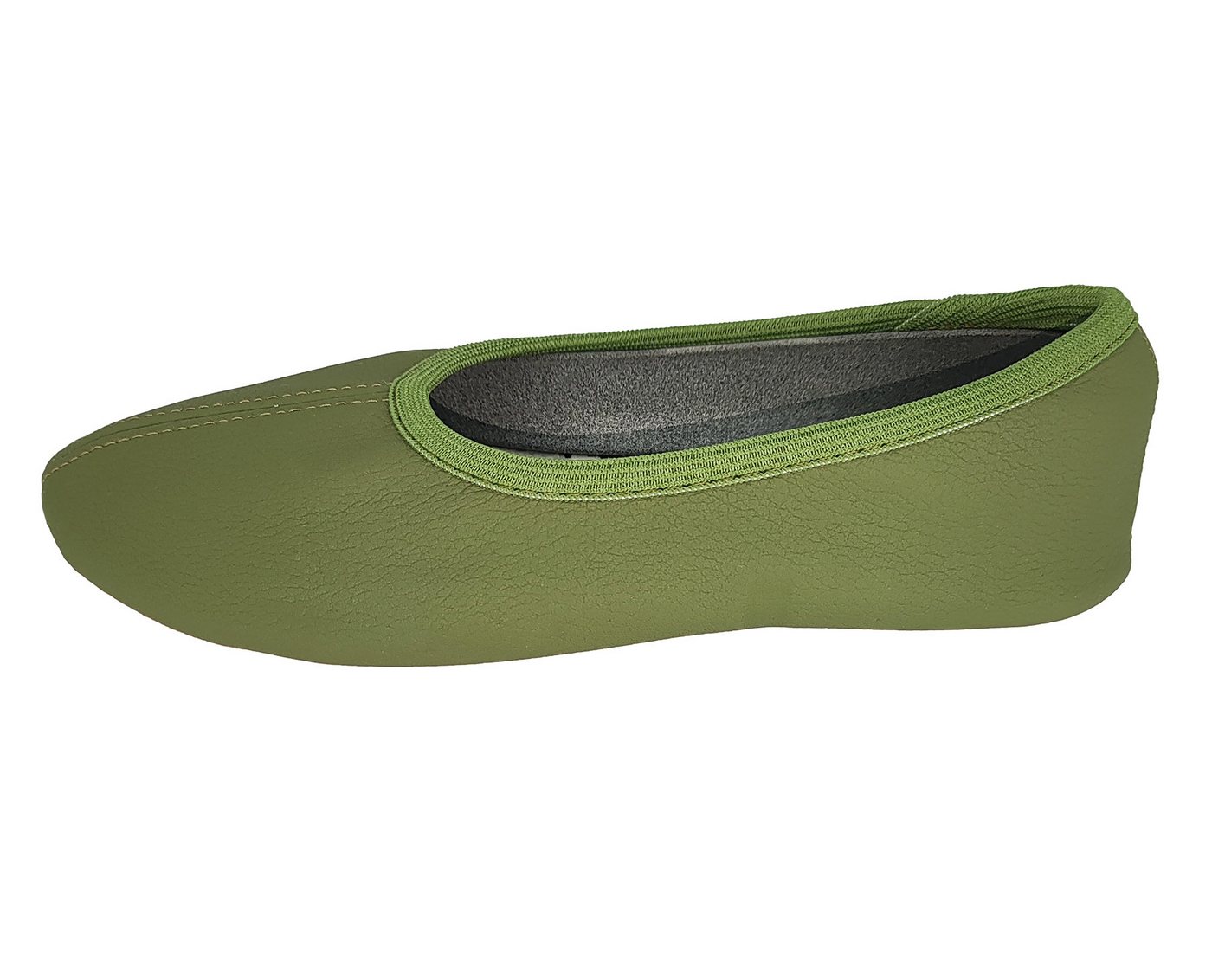 Beck Schläppchen Chance aus veganem Leder, perforierte Gummisohle Gymnastikschuh Sehr robust - perforierte Laufsohle – Bild 4 von 5