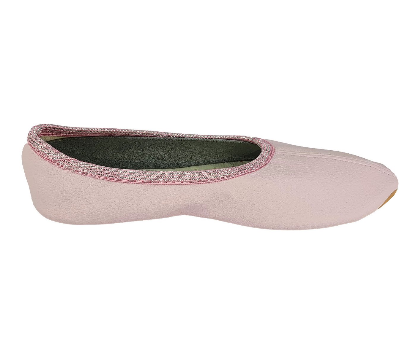 Beck Schläppchen Chance aus veganem Leder, perforierte Gummisohle Gymnastikschuh Sehr robust - perforierte Laufsohle – Bild 5 von 5