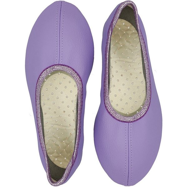 Beck Schläppchen Chance aus veganem Leder, perforierte Gummisohle Gymnastikschuh Sehr robust - perforierte Laufsohle
