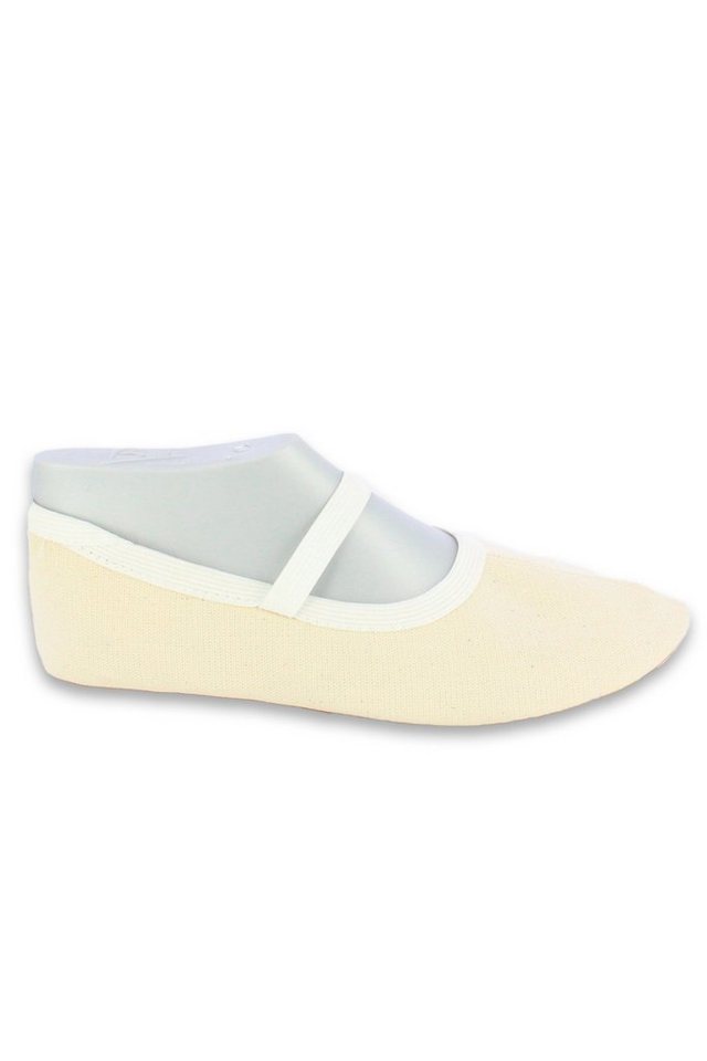 Beck Schläppchen Freeliner aus Baumwolle, Gummisohle Gymnastikschuh (für Sport, Eurythmie, Kita und Zuhause geeignet, für Mädchen + Jungs) Obermaterial robuste  – Bild 4 von 5