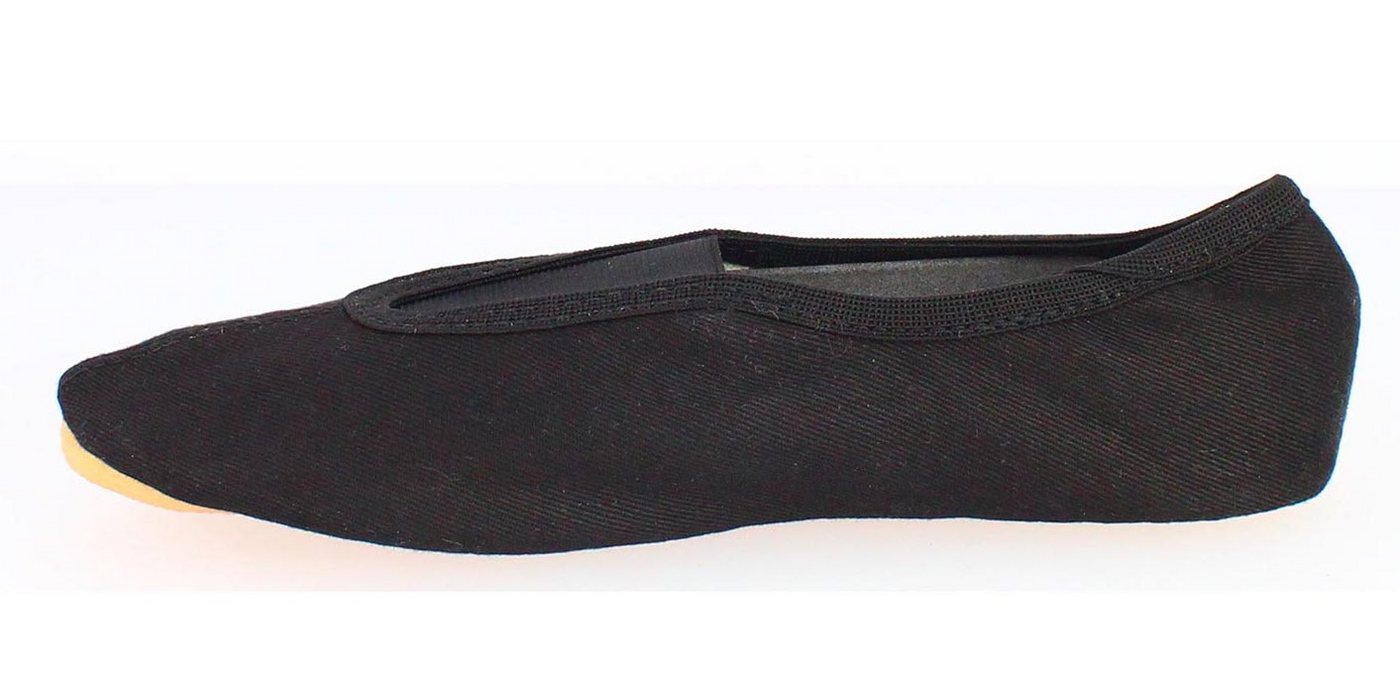 Beck Schläppchen mit Ristgummi, Baumwolle, Gummisohle Gymnastikschuh (Beck Bestseller, für Kinder und Erwachsene) Handmade in Germany – Bild 2 von 5