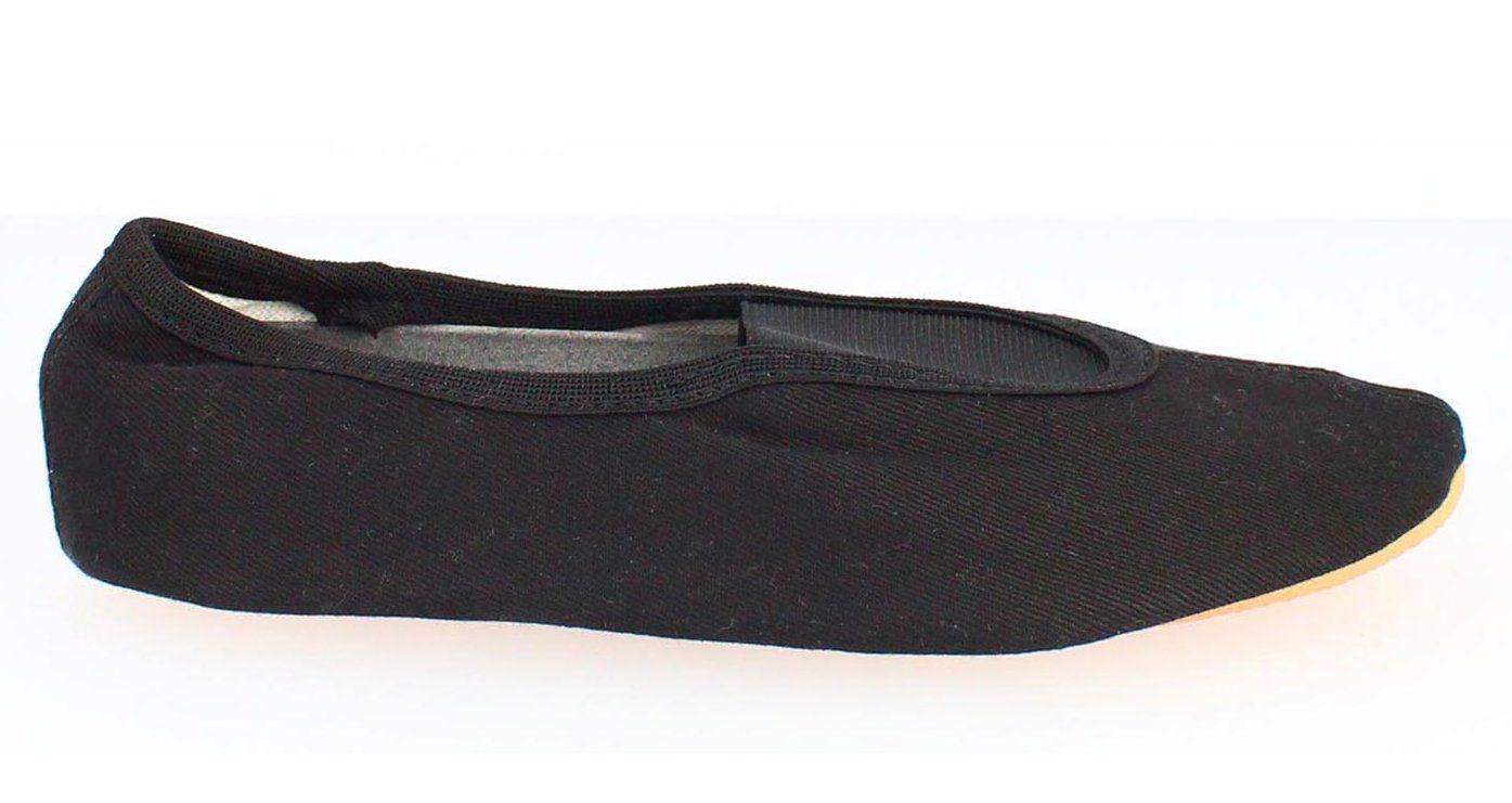 Beck Schläppchen mit Ristgummi, Baumwolle, Gummisohle Gymnastikschuh (Beck Bestseller, für Kinder und Erwachsene) Handmade in Germany – Bild 4 von 5