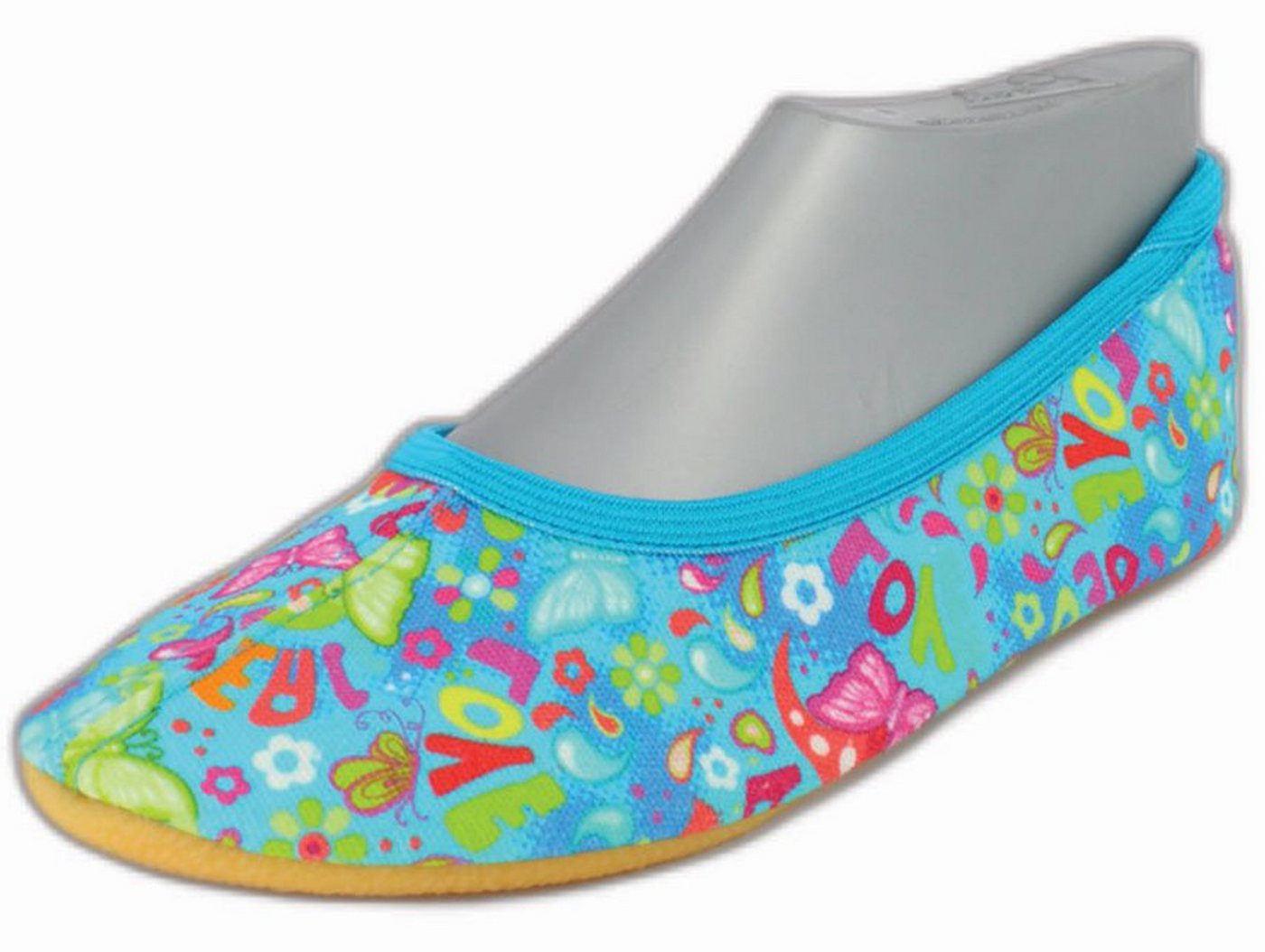 Beck Schläppchen Spring Gymnastikschuh (Handgenäht in Erlenbach) rutschfeste Sohle aus Naturkautschuk – Bild 2 von 5