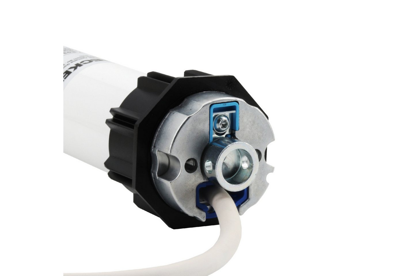 Becker-Antriebe GmbH Rollladenmotor R8-17-E03 mit Adapter SW 60 und Rundzapfen – Bild 3 von 5
