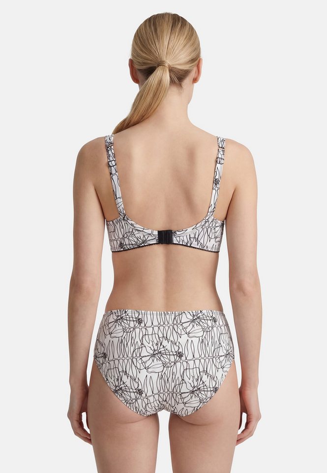 Beco Beermann Triangel-Bikini-Top Flower Lines (2-St), mit femininem Herzdekolleté – Bild 5 von 5