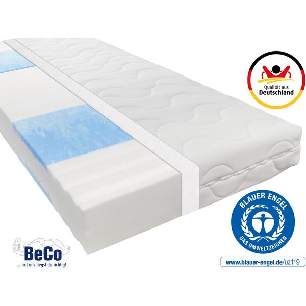 Kaltschaummatratze Blue Vision, Matratze in 90x200 und vielen weiteren Größen erhältlich!, Beco, 18 cm hoch, Blauer Engel-Auszeichnung, atmungsaktiv, ergonomisc