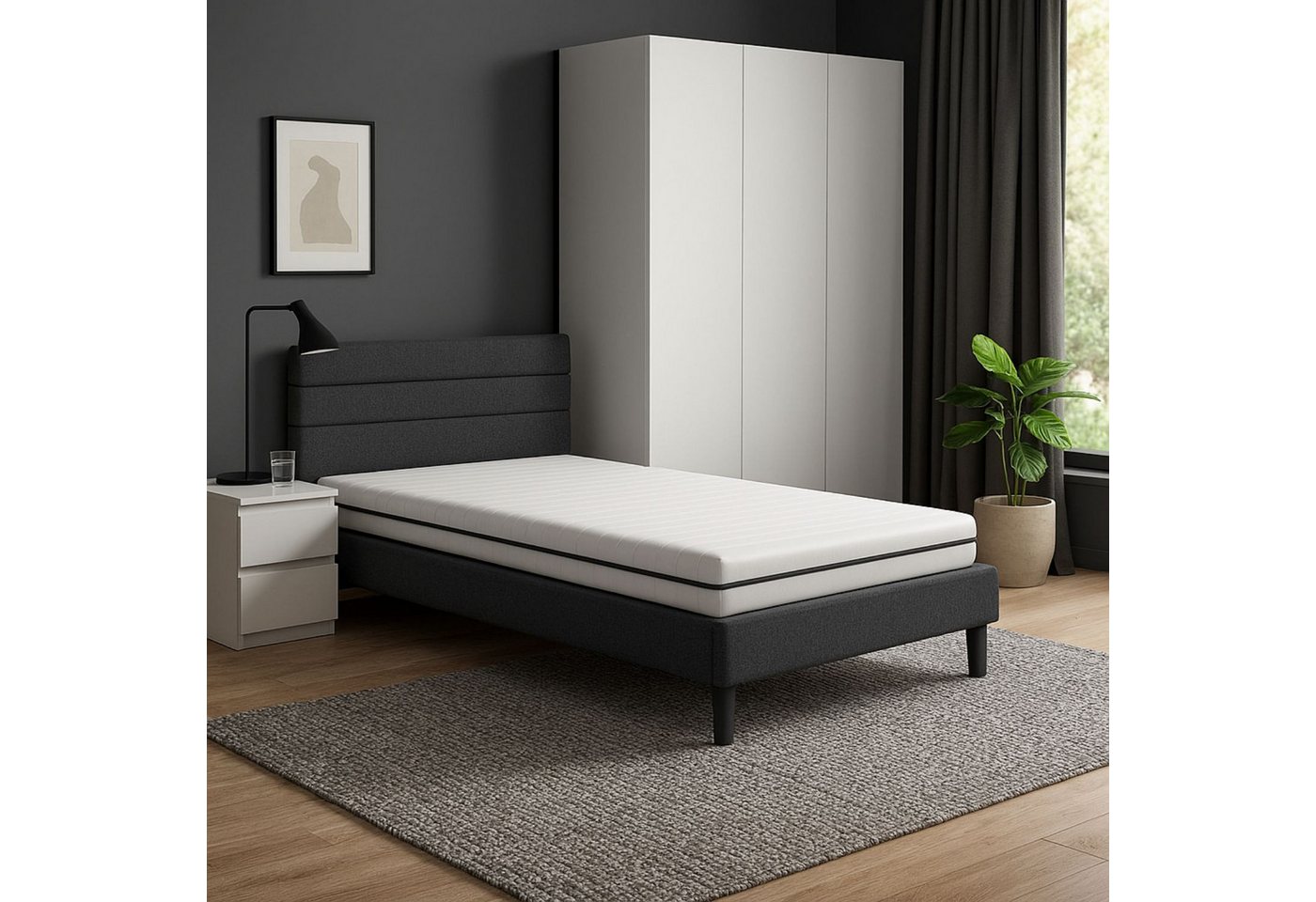 Kaltschaummatratze Härtegrade H2, H2&H3, H3 Made in Germany, Beco, 15 cm hoch, (Matratze 70x200cm, 7 Zonen, H2&H3), Verfügbar in verschiedenen Größen, atmungsak – Bild 3 von 5