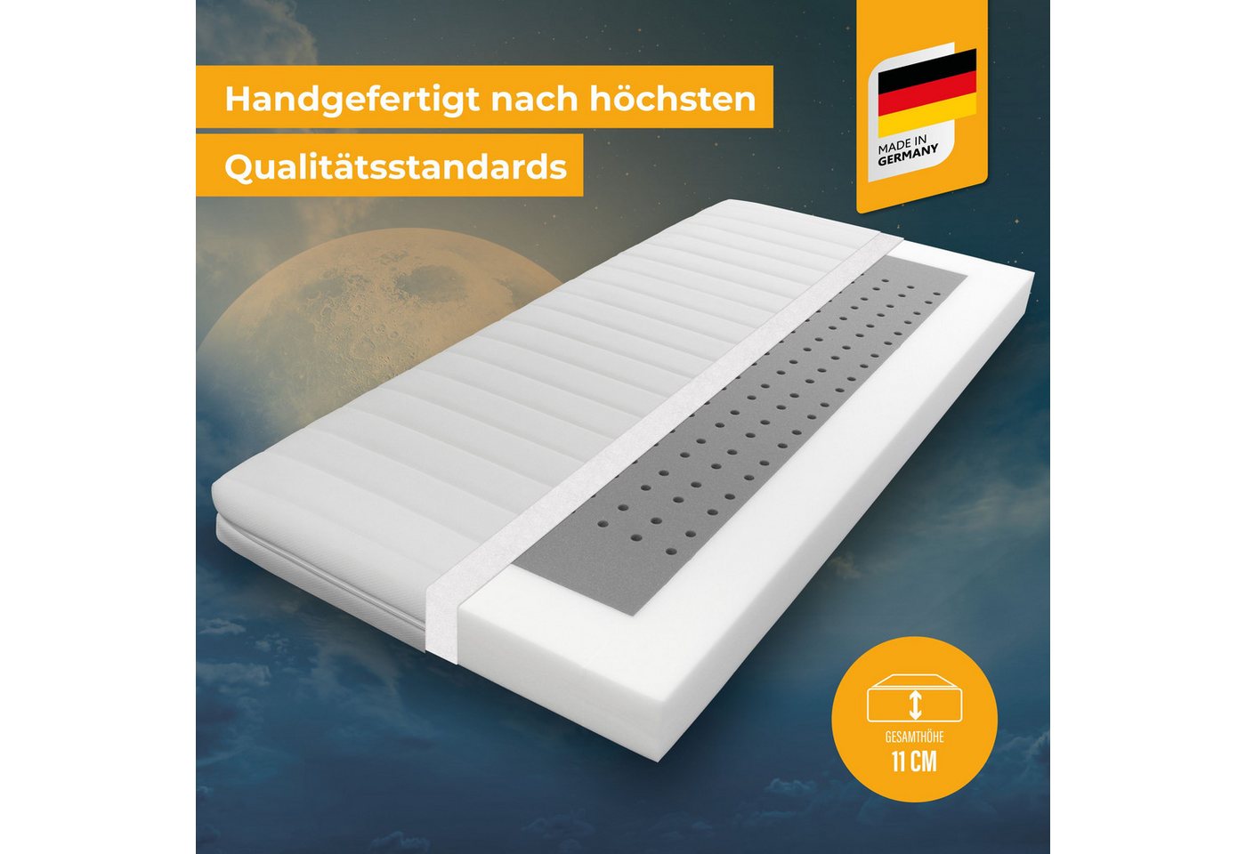 Kindermatratze Kaja, Beco, 11 cm hoch, Preistipp Stiftung Warentest GUT (2,2), Kindermatratze 70x140, 60x120 – Bild 2 von 5