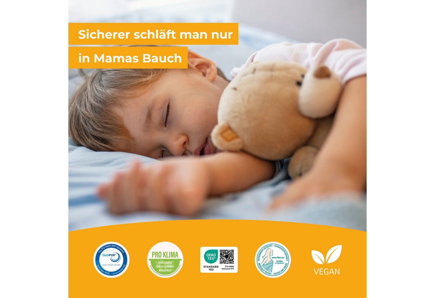 Kindermatratze Kaja, Beco, 11 cm hoch, Preistipp Stiftung Warentest GUT (2,2), Kindermatratze 70x140, 60x120 – Bild 3 von 5