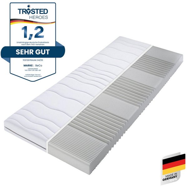 Komfortschaummatratze Matratze,7 Zonen, Komfortschaum, zwei Liegeseiten, Beco, Matratze Selection MF in zwei Höhen 14 oder 22 cm !