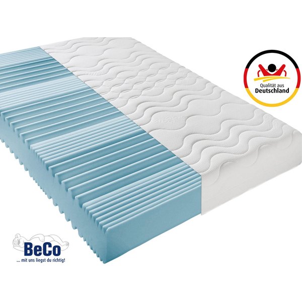 Komfortschaummatratze Premium Cool Plus, Matratze in 140x200 cm und weiteren Größen, Beco, 25 cm hoch, Optimales Schlafklima durch Cool-Plus-Markenfaser