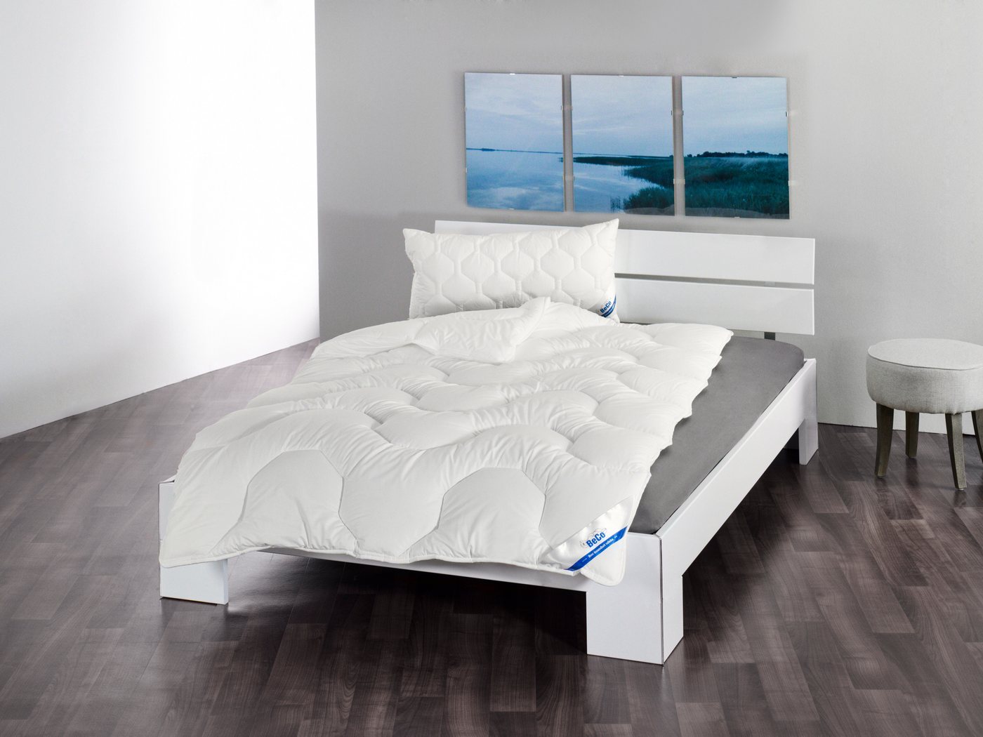 Beco Kunstfaserbettdecke Wellness XXL, kuschelig dicke Winterdecken, Füllung: Polyester, Bezug: Baumwolle oder Polyester, in den Größen 135x200 6 155x220 cm. He – Bild 4 von 5