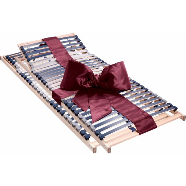 Lattenrost Dura Flex-K, 90x200 cm und weitere Größen m Doppelpack zum Spar-Preis, Beco, Kopfteil manuell verstellbar, Spar-Set, Lattenrost verstellbar