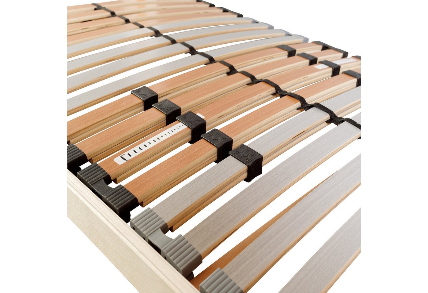 Lattenrost Medistar, 7 Zonen Lattenrost in diversen Größen erhältlich, Beco, Lattenrost 90x200 cm, 28 Latten, 5 Zonen, vormontiert, hergestellt in Deutschland – Bild 4 von 4