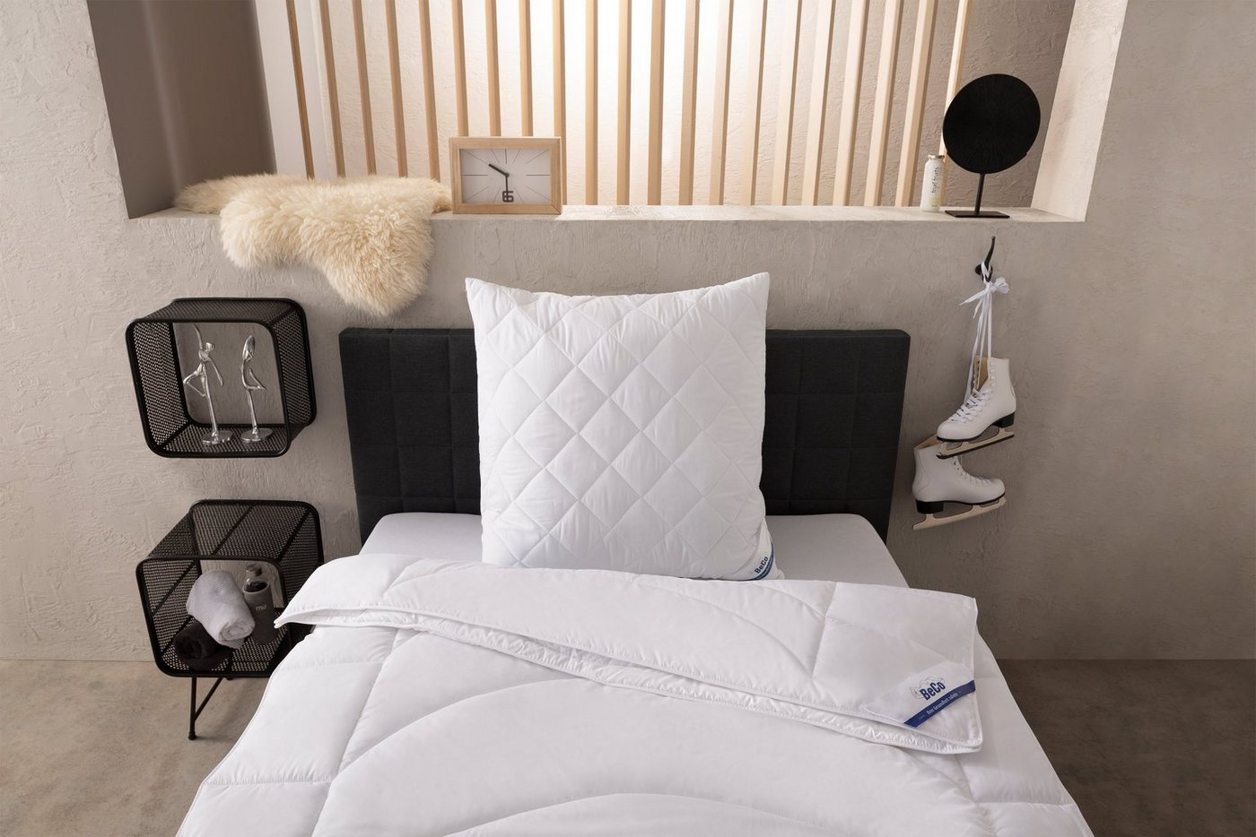 Beco Microfaserkissen Medibett, Kopfkissen, Füllung: Polyester, Bezug: Polyester oder Baumwolle, Seitenschläfer, Bauchschläfer, Rückenschläfer, Kissen 40x80 cm, – Bild 4 von 5