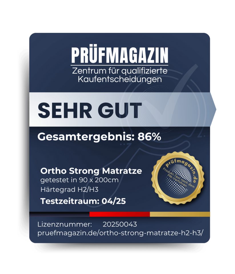 Taschenfederkernmatratze Ortho Strong, Beco, 20 cm hoch, 2 Härtegrade in 1 Matratze, 100 Nächte Probeschlafen – Bild 2 von 5