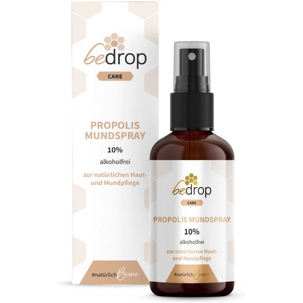 bedrop Propolis Extrakt Spray als Mundspray alkoholfrei & wasserlöslich Tropfen, 30 ml