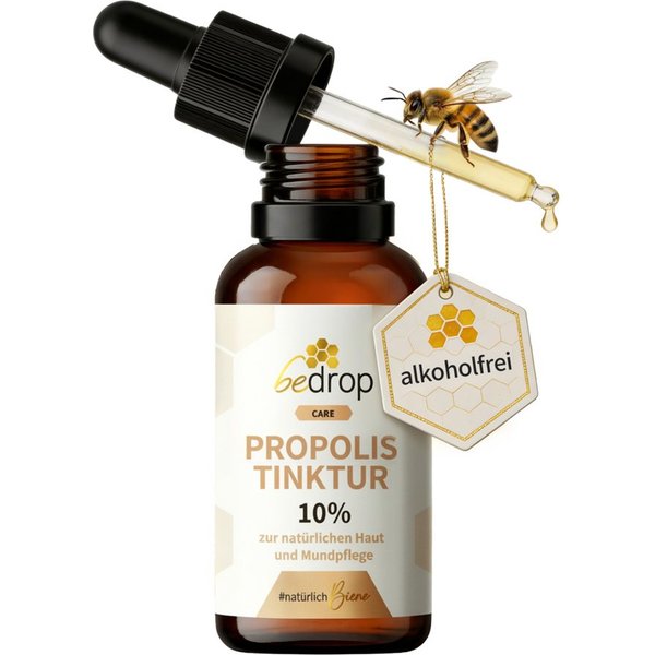 bedrop Propolis Tinktur mit Pipette (alkoholfrei & wasserlöslich) - 30ml Tropfen, 30 ml