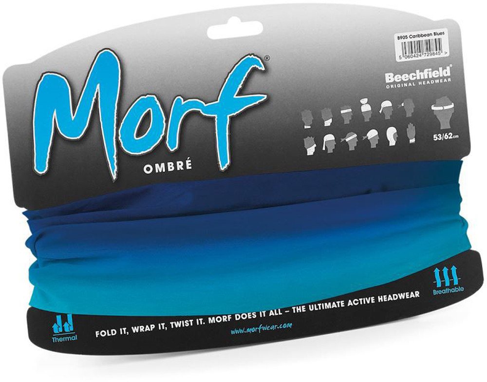 Beechfield® Multifunktionstuch Schlauchschal Morf Neckwarmer für Sport und Freizeit, (Spar Set, 2er Pack), Atmungsaktives Gewebe – Bild 2 von 2