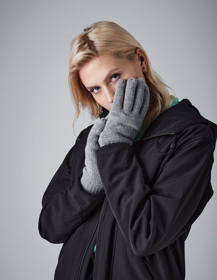 Beechfield® Strickhandschuhe Warme Damen Thinsulate Strickhandschuhe / Frauen Winter Handschuhe GR. S/M - L/XL, Thinsulat-Futter – Bild 2 von 2
