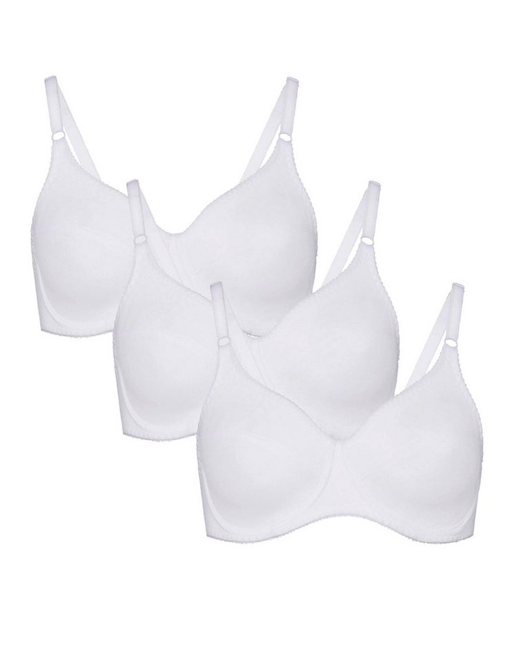 Beedees Bügel-BH Rock'n'Roll W (3-er Pack) (1, 1-tlg., 1) Dreierpack, Baumwolle, Bügel – Bild 5 von 5