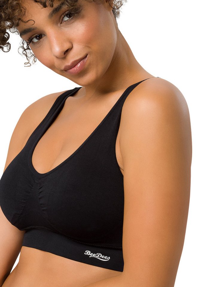 Beedees Bustier Comfee Crop Top (1, 1-tlg., 1) mit herausnehmbaren Cups – Bild 4 von 5