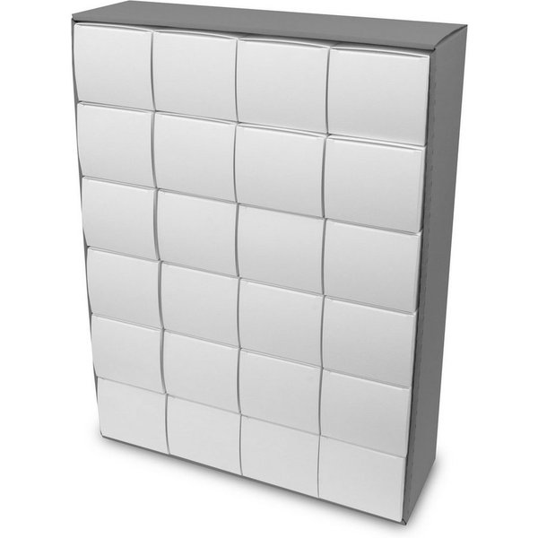 itenga befüllbarer Adventskalender itenga Adventskalender zum Füllen Quader XL 6x4 (außen grau)